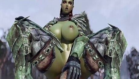 Orc And Nord Warrior Girls Were Fucked By Dragonborn Big Cock 2