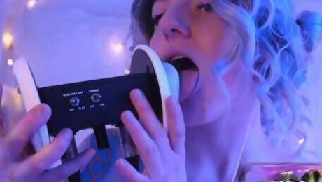 Erotic ASMR - PASTEL ROSIE Ear Licking Makes Me Wet - Amateur Egirl Dirty Talks and Licks Your Ears - Hot Alt Girl Tongue Fetish